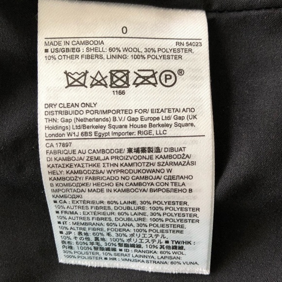 Banana Republic Herringbone Wool Blend Lined Skirt Sz. 0 or XS - Picture 5 of 6